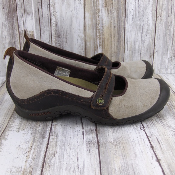 Merrell Shoes - Merrell Plaza Bandeau Dark Taupe 8 Mary Jane